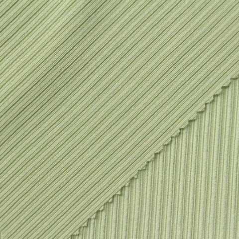 Polyester Stretch Rib Knit Fabric, 230 gsm, 165 cm — Green