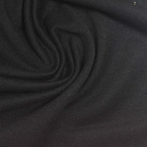 Black Jersey Knit, Poly-Cotton