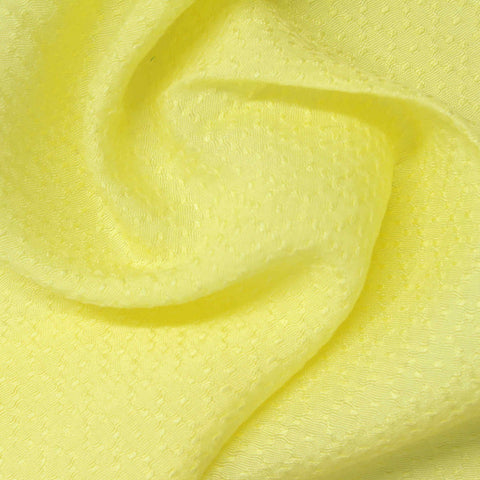 Yellow Dot Jacquard, Viscose-Poly