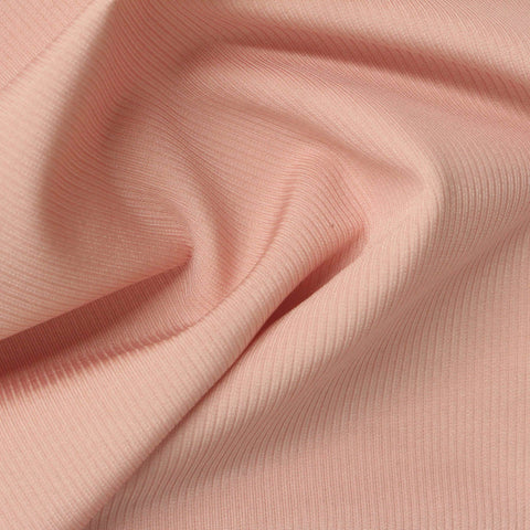 Blush Rib Knit, Poly-Viscose