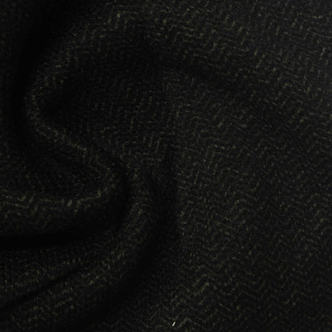 Brushed 100% Polyester Chunky Knit Fabric, 400 gsm, 200 cm — Green