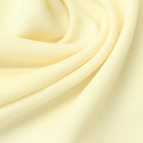 Polyester Stretch Linen-Look Fabric, 220 gsm, 165 cm — Yellow, ref EF-249915