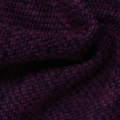 100% Polyester Chunky Knit Fabric, 310 gsm, 165 cm — Purple