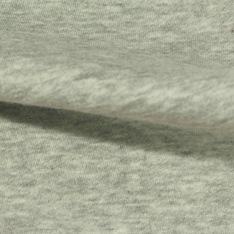 Light Grey Marl French Terry, Cotton-Poly, 300 gsm