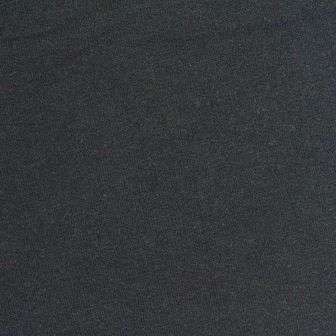 Cotton Polyester French Terry Fabric, 236 gsm, 185 cm — Black