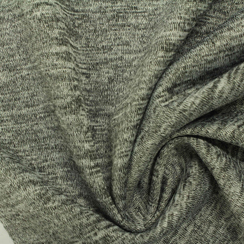 Grey Marl French Terry, Polyester, 240 gsm