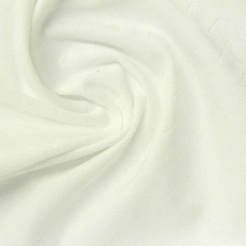 100% Polyester Knit Fabric, 180 gsm, 150 cm — White, ref EF-268489