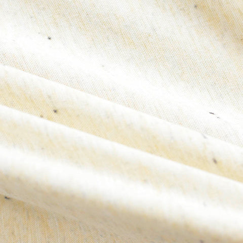 Cream Flecked Rib Knit, Poly-Cotton