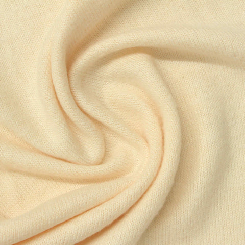 Viscose Polyester Stretch Chunky Knit Fabric, 230 gsm, 160 cm — Yellow