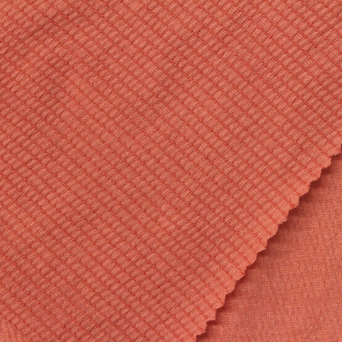 Polyester Viscose Stretch Crepe Fabric, 140 gsm, 140 cm — Orange