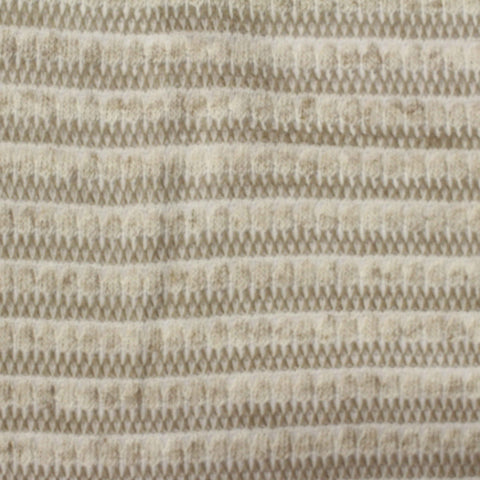 Jacquard Polyester Viscose Chunky Knit Fabric, 120 gsm, 170 cm — Beige