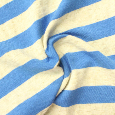 Blue Stripes Knit, Viscose-Linen