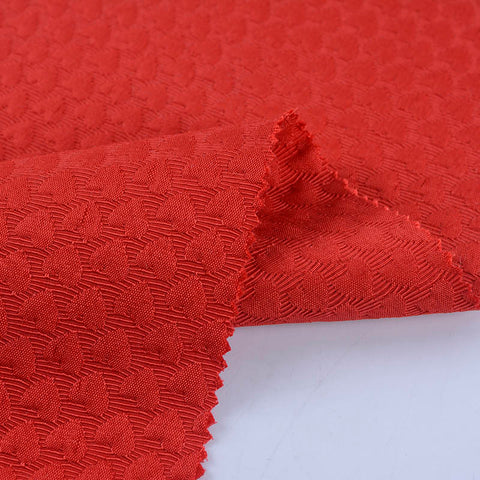 Red Leaf Jacquard, Polyester