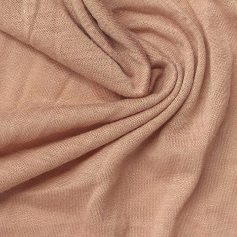 Polyester Cotton Jersey Knit Fabric, 130 gsm, 165 cm — Beige