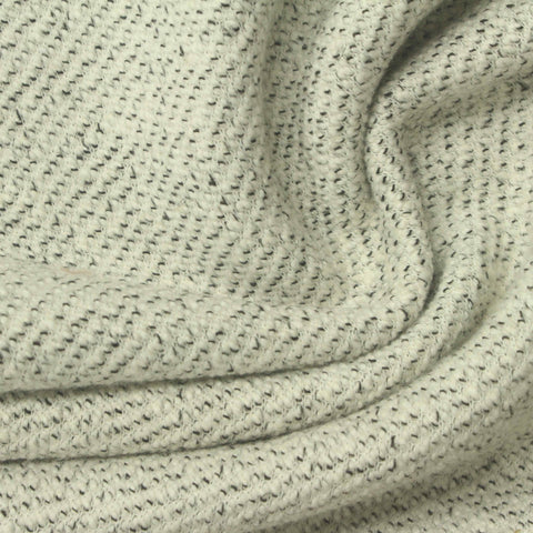 Light Beige Flecks Chunky Knit, Cotton-Poly
