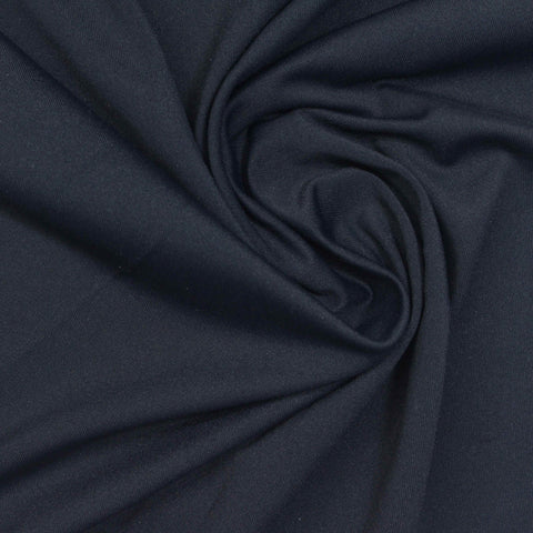 Nylon Stretch Jersey Knit Fabric, 110 gsm, 132 cm — Navy
