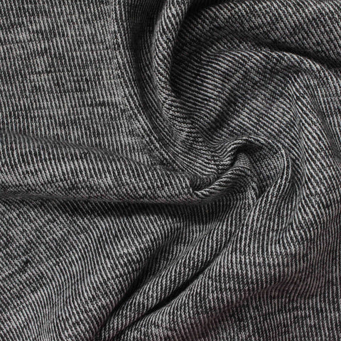 Grey Marl Chunky Knit, Poly-Viscose, 190 gsm, 150 cm