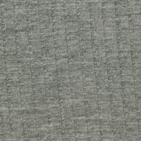 Grey Tone-on-Tone Rib Knit, Poly-Viscose, 200 gsm