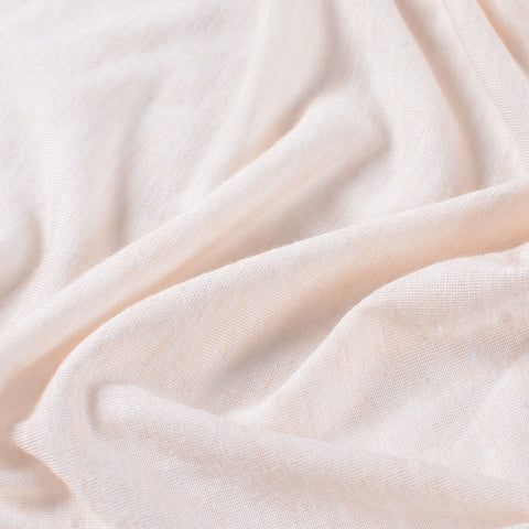 Light Cream Marl Jersey Knit, Viscose, 117 gsm