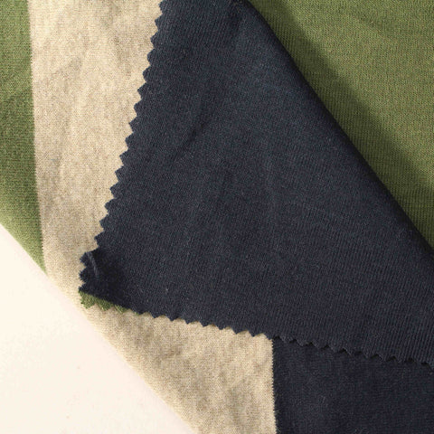 100% Cotton Rib Knit Fabric, 165 gsm, 165 cm — Green