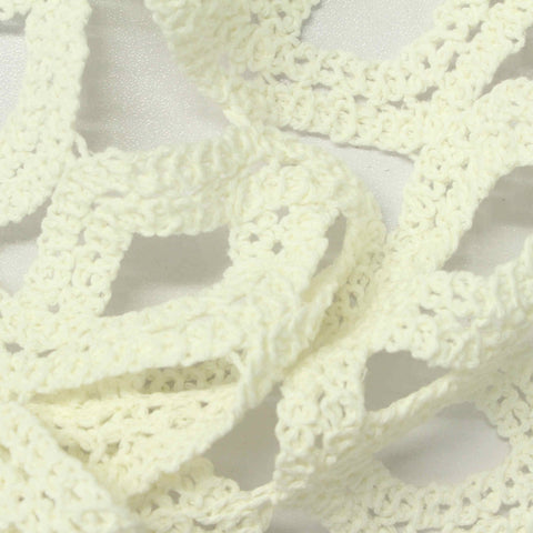 Cream Openwork Lace, Cotton