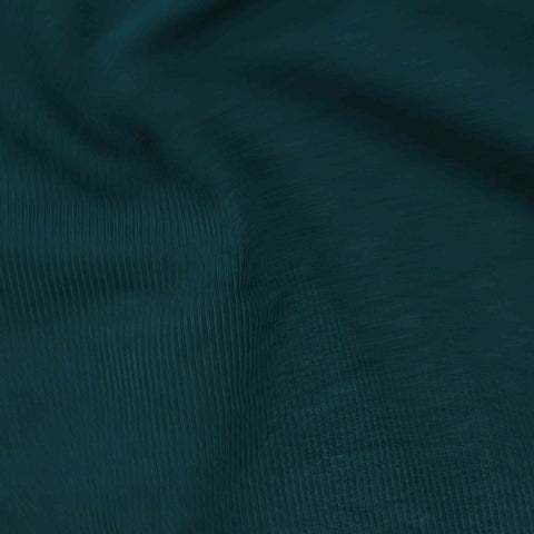 Polyester Stretch Interlock Knit Fabric, 217 gsm, 140 cm — Blue