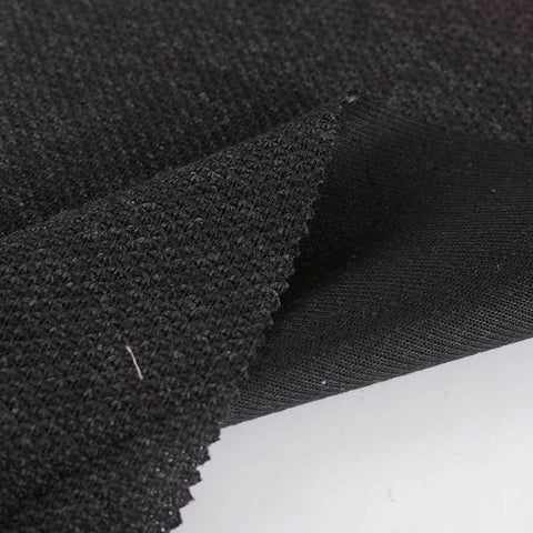 Dark Grey Marl Chunky Knit, Polyester, 395 gsm