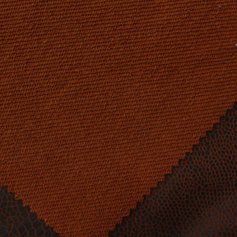 Dark Brown Animal Print French Terry, Poly-Cotton