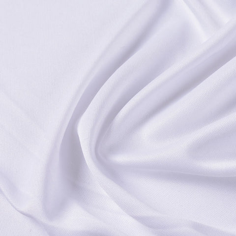 100% Polyester Interlock Knit Fabric, 126 gsm, 160 cm — White
