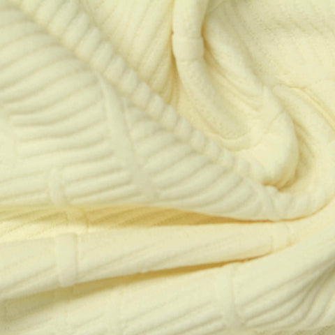 Light Yellow Wave Jacquard, Polyester