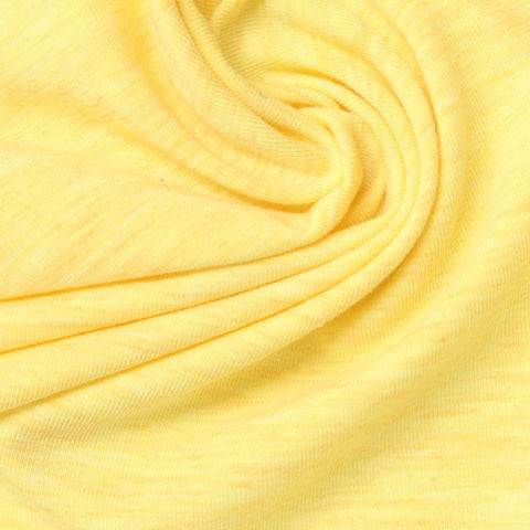 Yellow Marl Jersey Knit, Poly-Tencel Lyocell