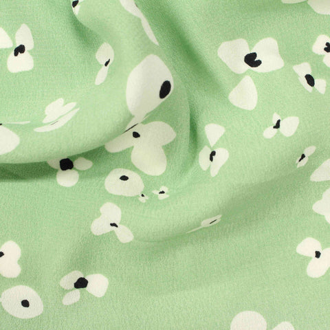 Off-White Floral Woven, Viscose