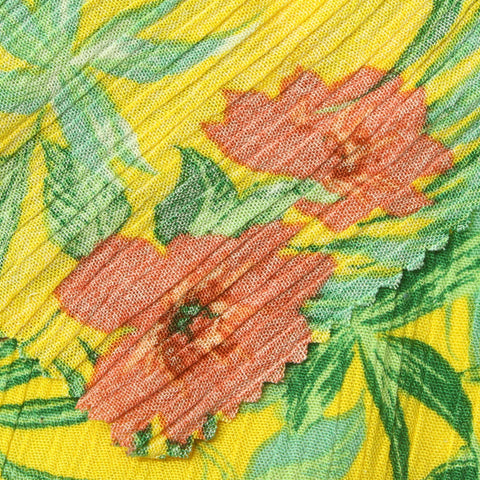 Green Leaves Crepe, Viscose