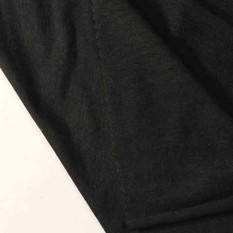 Viscose Stretch Jersey Knit Fabric, 178 gsm, 160 cm — Black