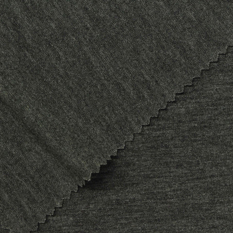 Dark Grey Marl Jersey Knit, 170 gsm