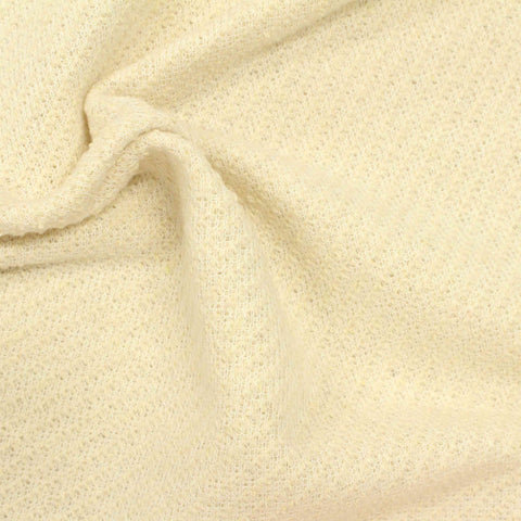 Polyester Cotton French Terry Fabric, 264 gsm — Beige