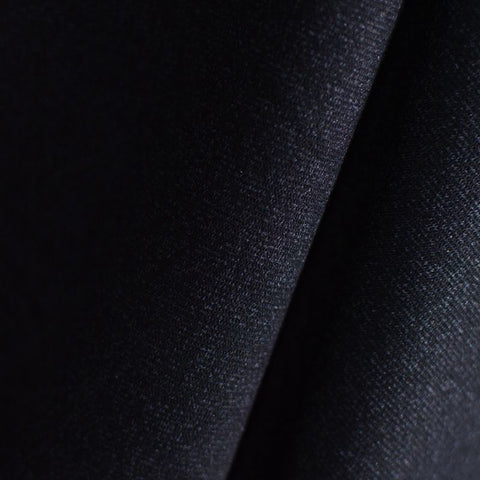 Black Marl Interlock Knit, Polyester, 482 gsm