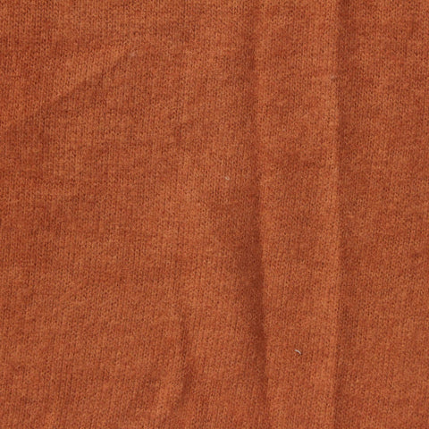 Brushed Polyester Viscose Stretch Jersey Knit Fabric, 200 gsm, 150 cm — Orange