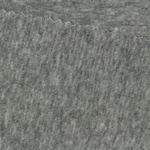 Grey Marl Rib Knit, Tencel Lyocell-Poly