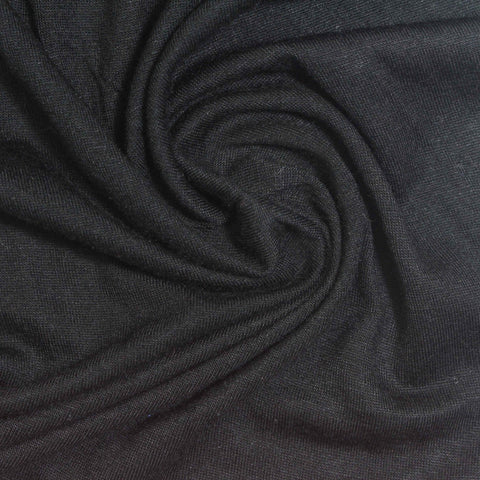 Dark Grey Marl Jersey Knit, Viscose, 160 gsm