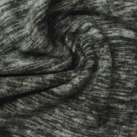 Light Grey Marl French Terry, Polyester, 205 gsm
