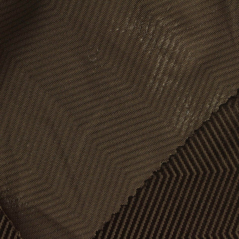 Dark Brown Chevron Jacquard, Polyester