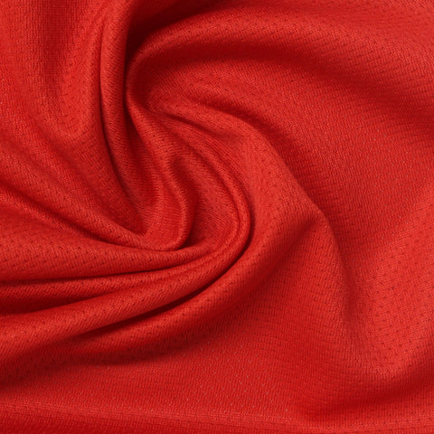 100% Polyester Birdseye Knit Fabric, 130 gsm, 160 cm — Red