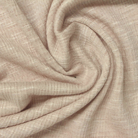 Light Beige Marl Crepe, Viscose-Poly