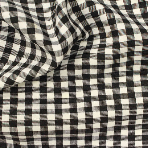 Black Check Woven, Polyester
