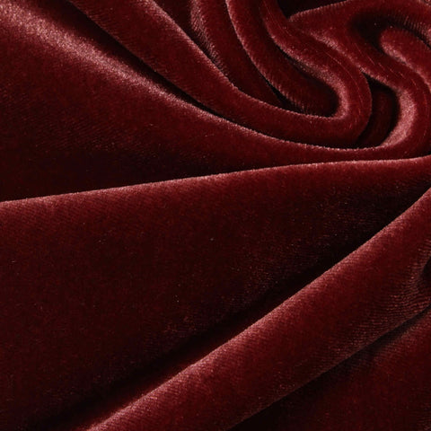 100% Polyester Velvet Fabric, 260 gsm, 160 cm — Red