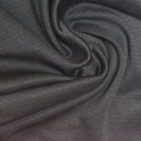 Dark Grey Marl Jersey Knit, Polyester, 181 gsm