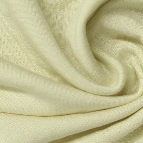 Viscose Polyester Stretch French Terry Fabric, 221 gsm, 160 cm — Green