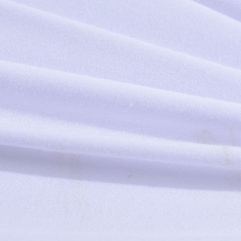 Polyester Viscose Stretch Jersey Knit Fabric, 186 gsm, 160 cm — White