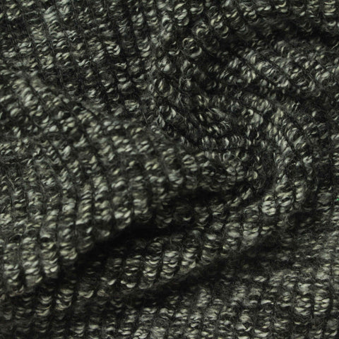 Black Marl Chunky Knit, Polyester, 294 gsm